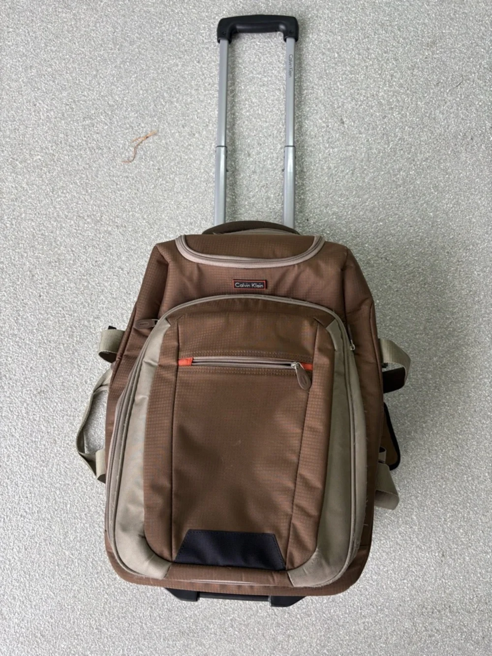 Calvin Klein Brown Roller Backpack/carry on